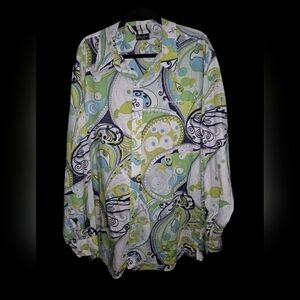Preowned Sean John Man's Botton Up Shirt Size XXXL